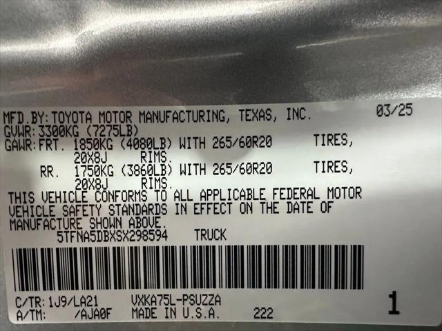 2025 Toyota Tundra Platinum