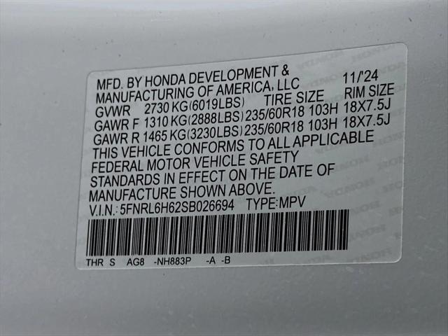 2025 Honda Odyssey EX-L