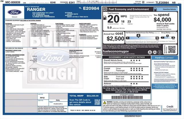 2026 Ford Ranger LARIAT