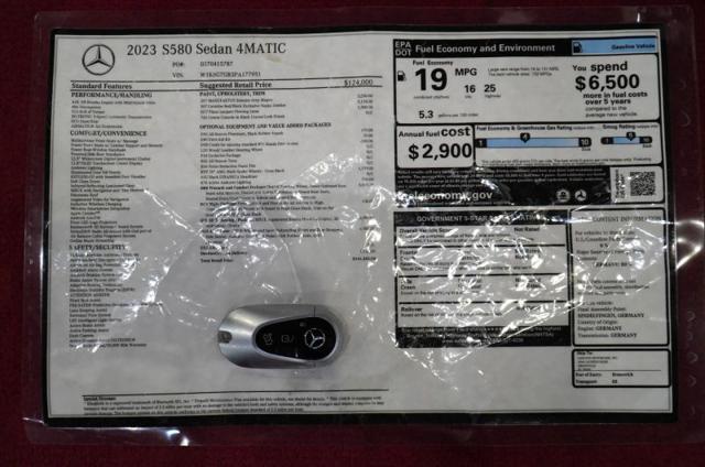 2023 Mercedes-Benz S 580 4MATIC