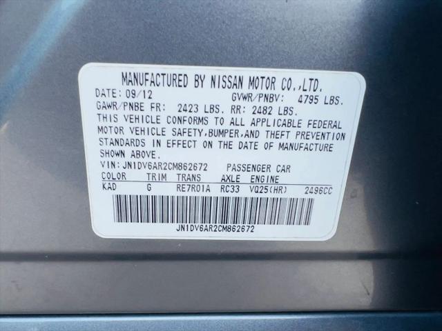 2012 INFINITI G25 G25x
