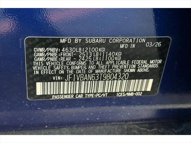 2026 Subaru WRX Limited