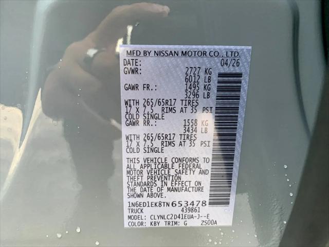 2026 Nissan Frontier Crew Cab SV 4x4