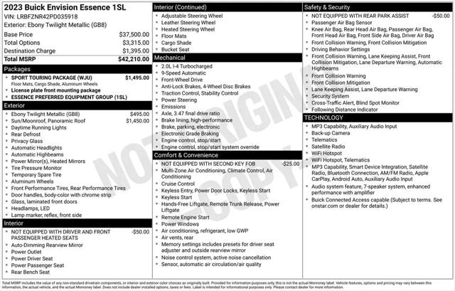 2023 Buick Envision Essence FWD