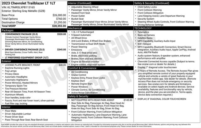 2023 Chevrolet TrailBlazer AWD LT