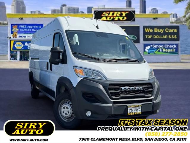 2024 Ram ProMaster 2500 Cargo Van Tradesman High Roof 159" WB w/Pass Seat for sale in San Diego, CA