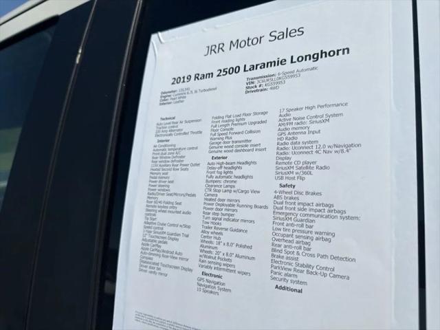 2019 Ram 2500 Longhorn Crew Cab 4x4 8' Box