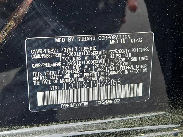 2022 Subaru Crosstrek Sport