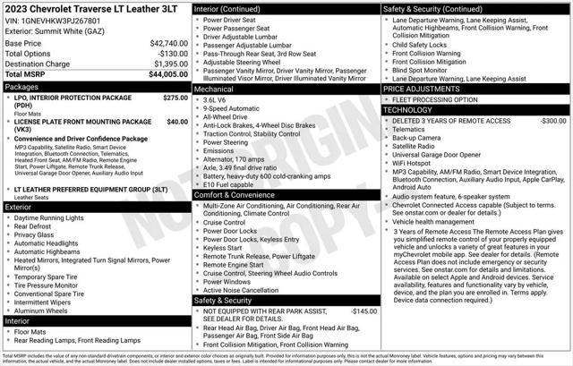 2023 Chevrolet Traverse AWD LT Leather