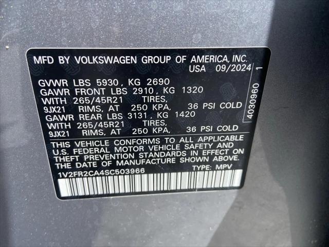 2025 Volkswagen Atlas 2.0T SEL Premium R-Line