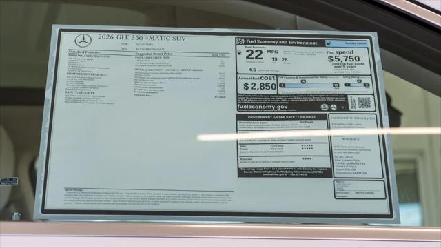 2026 Mercedes-Benz GLE GLE 350 GLE 350