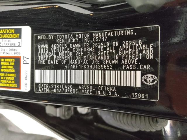 2017 Toyota Camry XLE