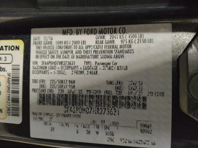 2017 Ford Fusion SE
