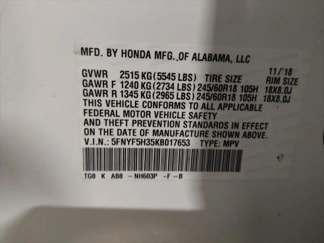 2019 Honda Pilot EX