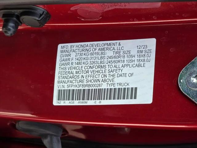 2024 Honda Ridgeline Black Edition