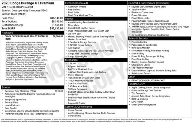 2023 Dodge Durango GT Premium AWD