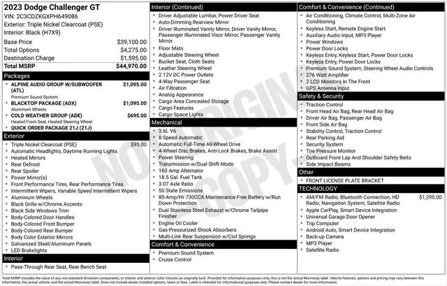 2023 Dodge Challenger GT AWD