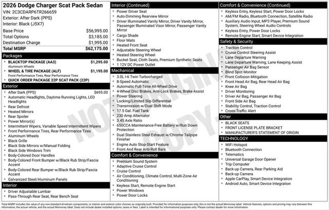 2026 Dodge Charger Scat Pack 4-Door AWD