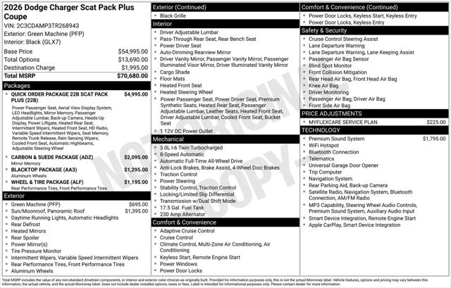 2026 Dodge Charger Scat Pack Plus 2-Door AWD