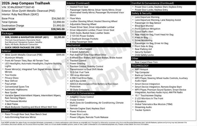 2026 Jeep Compass Trailhawk