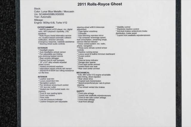 2011 Rolls-Royce Ghost Standard