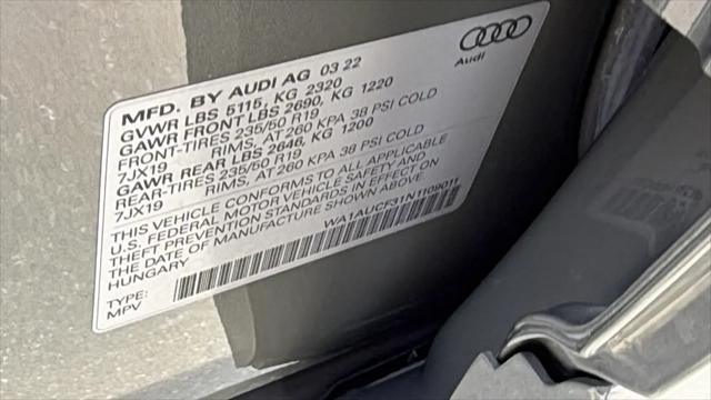 2022 Audi Q3 Premium 40 TFSI quattro Tiptronic