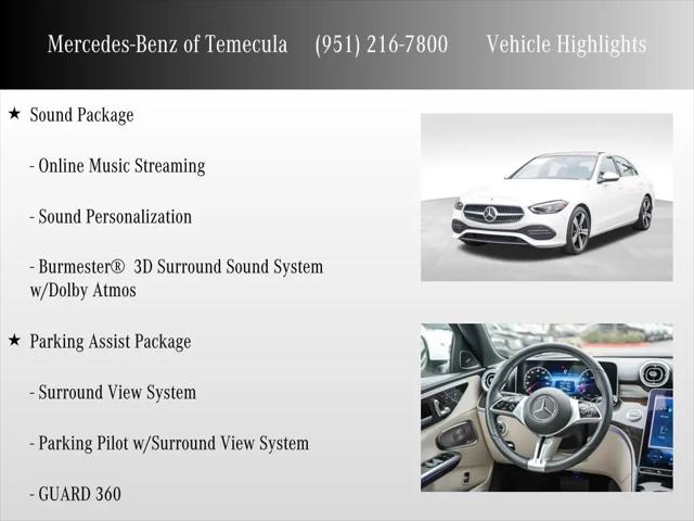 2023 Mercedes-Benz C-CLASS C 300 Sedan