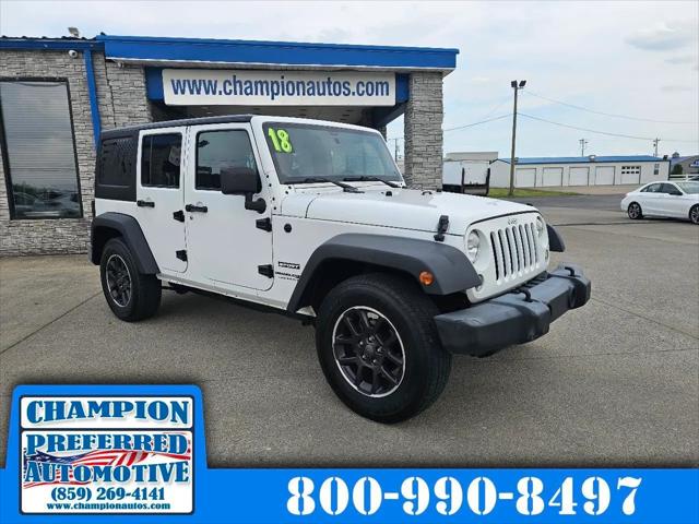 2018 Jeep Wrangler JK Unlimited Sport 4x4 for sale in Nicholasville, KY