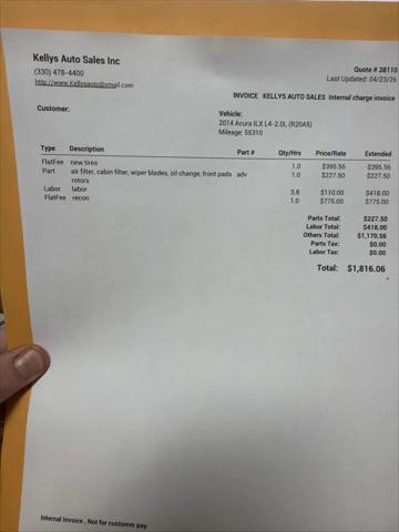 2014 Acura ILX 2.0L