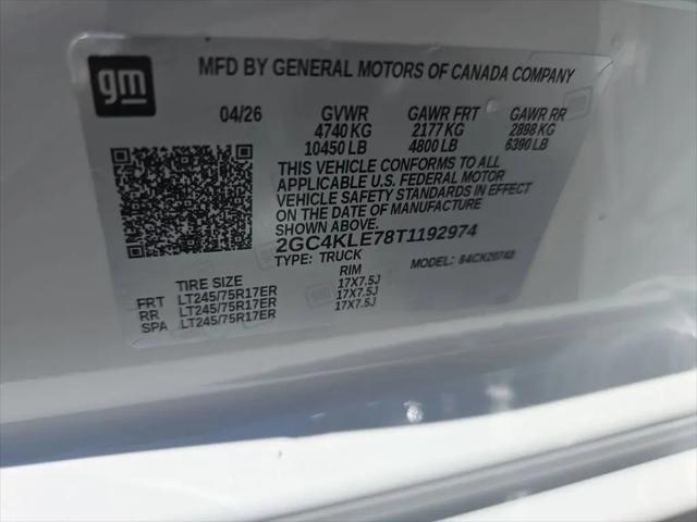 2026 Chevrolet Silverado 2500HD Crew Cab, Standard Bed, WT, 4WD