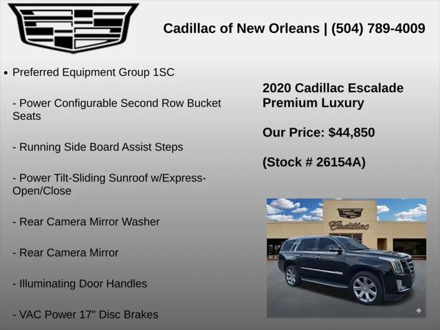 2020 Cadillac Escalade 2WD Premium Luxury