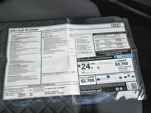 2024 Audi S5 Premium Plus TFSI quattro Tiptronic