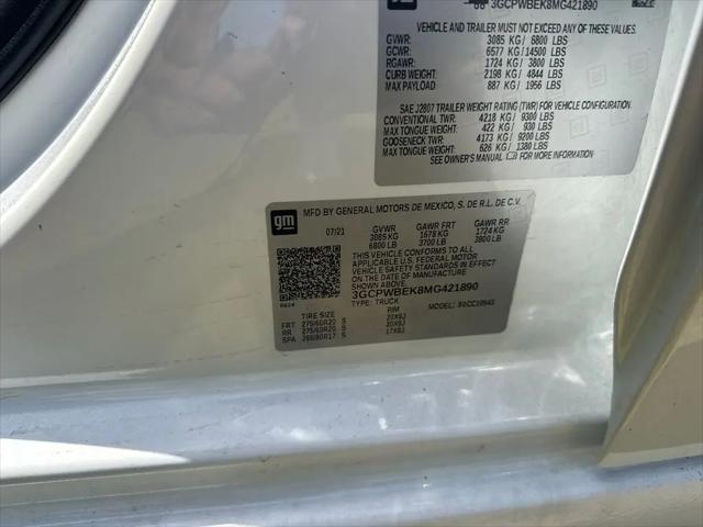 2021 Chevrolet Silverado 1500 2WD Crew Cab Short Bed Custom