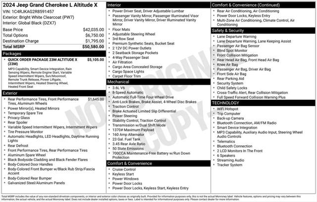 2024 Jeep Grand Cherokee L Altitude X 4x4