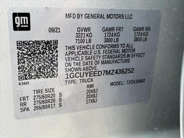 2021 Chevrolet Silverado 1500 4WD Crew Cab Short Bed RST