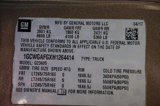 2017 Chevrolet Express Work Van