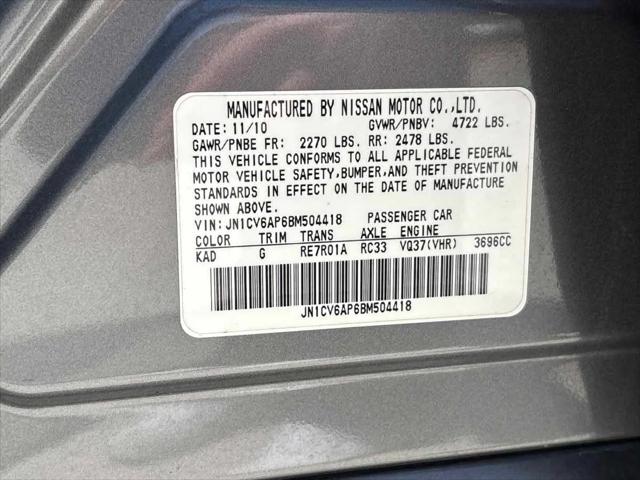 2011 INFINITI G37 Journey