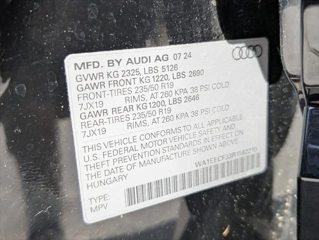 2024 Audi Q3 Premium Plus 45 TFSI S line quattro Tiptronic