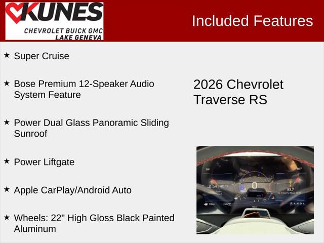 2026 Chevrolet Traverse AWD RS