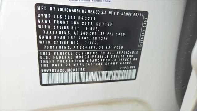 2018 Volkswagen Tiguan 2.0T SEL