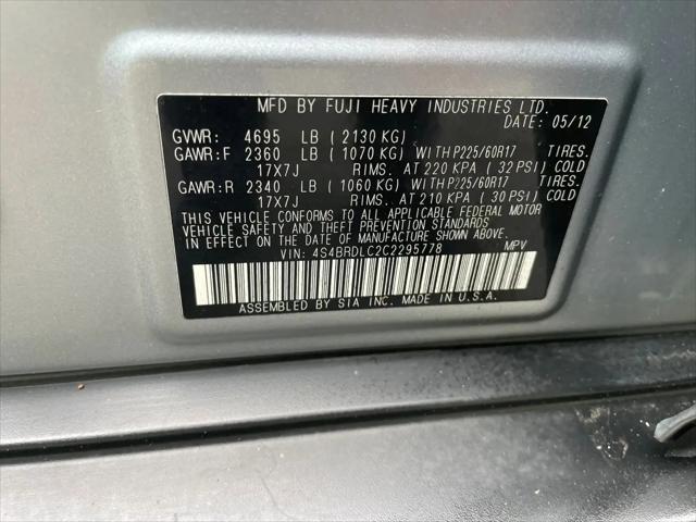 2012 Subaru Outback 3.6R Limited