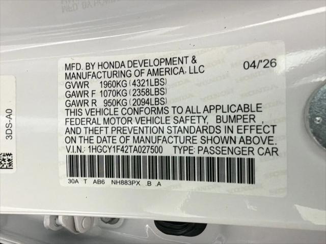 2026 Honda Accord Sedan SE