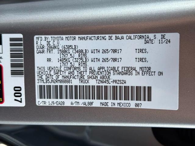 2024 Toyota Tacoma TRD Off Road