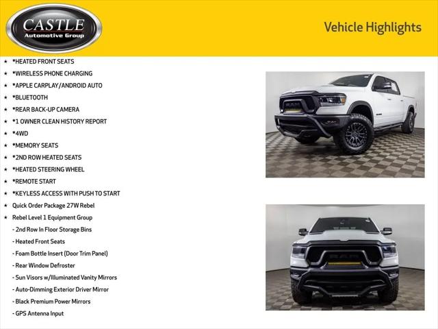 2022 Ram 1500 Rebel Crew Cab 4x4 5'7" Box