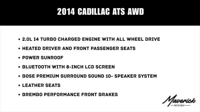 2014 Cadillac ATS Standard