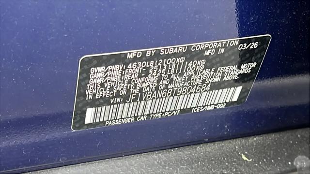 2026 Subaru WRX Limited