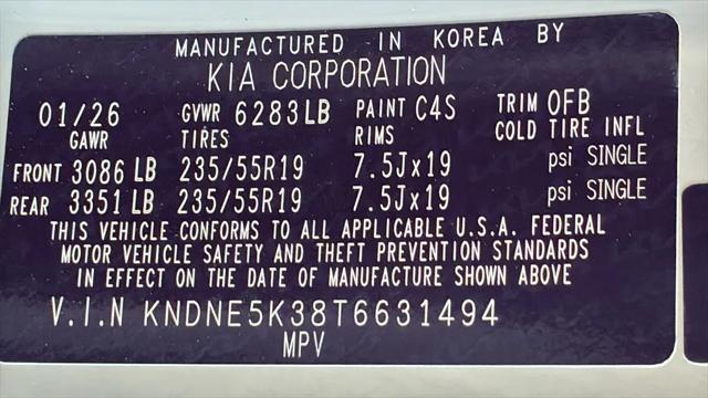 2026 Kia Carnival MPV SX Prestige