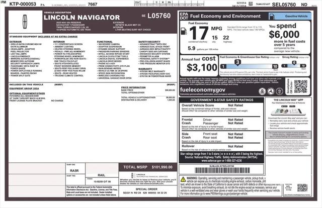 2025 Lincoln Navigator Reserve