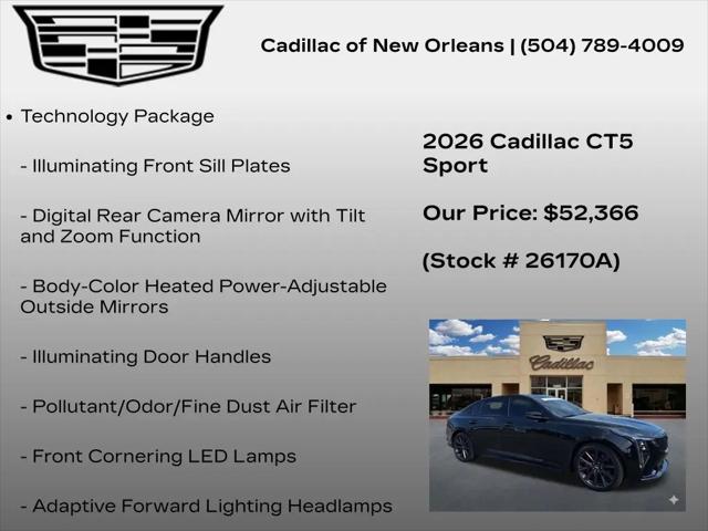 2026 Cadillac CT5 Sport RWD