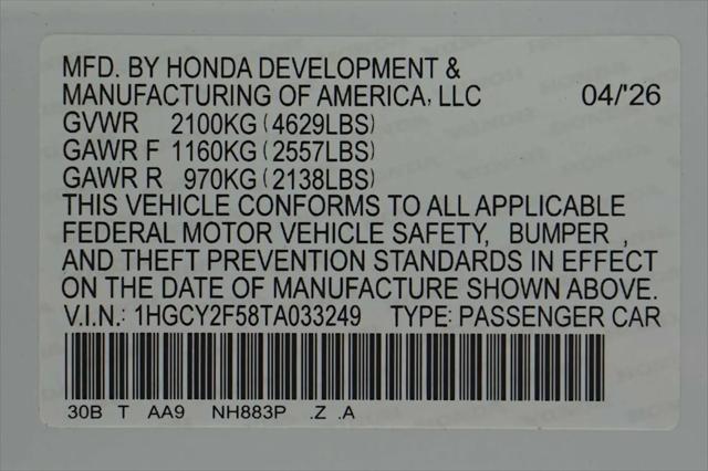 2026 Honda Accord Sedan Sport